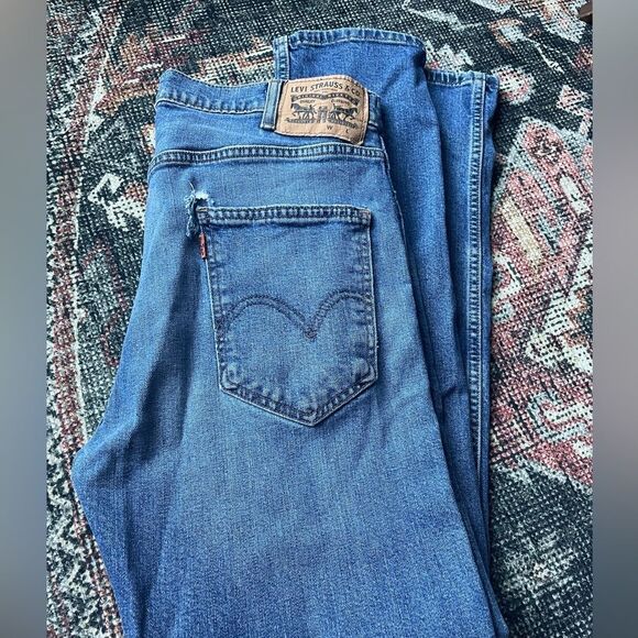 VINTAGE USA ORANGE TAB LEVIS • 34x32 - Picture 1 of 4